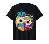 80's Baby 1990s Made Me Old School Disco vintage Camiseta