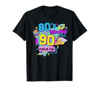 80s Baby But 90s Made Me Vintage Colorful Party Theme 90s Camiseta