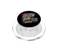 80s Baby Retro Boombox Vintage 80s Nostalgia PopSockets PopGrip para MagSafe