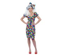 80s Cubo Rubiks Vestido Mujer 1980s Retro Juegos Disfraz GB 8-18