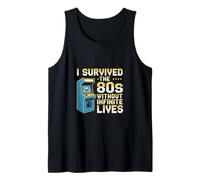 80s Gaming Nostálgico Arcade Juegos Retro Gamer Camiseta sin Mangas