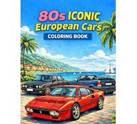 80s Iconic European Cars coloring book