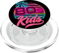 80s Kids Palm Sunset Retro Estética PopSockets PopGrip para MagSafe