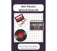 80's Music Word Search Puzzle Book: Word Searches with Easy to Read Print about 80's Music, Pop, Rock and More | 6x9 inches, 110 pages, | 50+ Puzzles.... Gifts for Vacations, Holidays, and Free Times