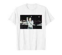 80s Pop Superstar Icono Cantando Live Bad Tour Concierto de Cardiff Camiseta, Hombre, Blanco, 4XL