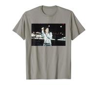 80s Pop Superstar Icono Cantando Live Bad Tour Concierto de Cardiff Camiseta, Hombre, Pizarra, XL