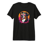 80s Retro Vintage Bernese Mountain Dog Lover Camiseta Premium