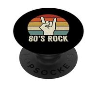 80s Rock N Roll Retro Rock Fans Música Rock Guitarrista Punk PopSockets PopGrip Adhesivo