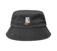 80's West Side Story Vintage Soft + Paper Bucket Hat Sun Hat For Children Trucker Hat Gorra de Mujer Gorras de Hombre