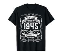 80th Birthday Gifts for Men 80yr 80 Years Old Vintage 1945 Camiseta