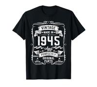 80th Birthday Gifts for Men 80yr 80 Years Old Vintage 1945 Camiseta