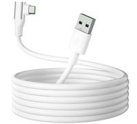 80W Cable Tipo c SUPERVOOC Carga Rápida para OPPO Reno14 Pro 5G/Find X8 Pro/Find N5/Reno13 5G, 1.8m Cable USB C 90 Grados para realme14 Pro+ 5G/GT NEO 3T, para OnePlus 13R/13/Nord CE4 Lite 5G/Nord 3