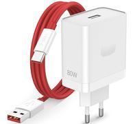 80W Cargador y Cable USB C para OnePlus Nord 5 CE5 5G CE4 Lite Nord CE3 2T, SUPERVOOC Adaptador de Cargador y Cable Tipo C 1 Metro Carga Rápida Enchufe para OnePlus 13R 13T 13s 10 Pro Ace 5 Pad 3 Open