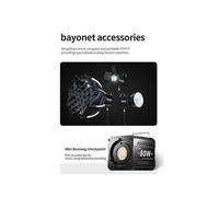 80W COB Camera Light Video Dimmable Light 2500-6500K Photographic LED Light for Photo Studio Film L