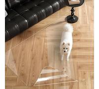 80x120cm 90x150cm Protector Suelo Transparente Antideslizante, No Amarillea Ni Se Deforma, Almacenamiento Enrollable, Alfombrilla De Protección De Suelo Dura Antiarrayado Y Duradero(80x80cm)
