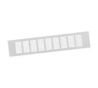 80x400mm Rejilla de Ventilación de Aluminio para Muebles - Rejilla Blanca para Puerta, Armario, Radiador