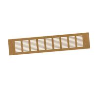 80x400mm Rejilla de Ventilación de Aluminio para Muebles - Rejilla Dorada para Puerta, Armario, Radiador