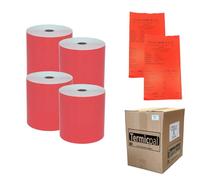 80x80 * 48 Rollos Papel Térmico TERMICPAL Rojo