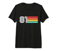 81-1981 Retro 46 cumpleaños Camiseta Premium