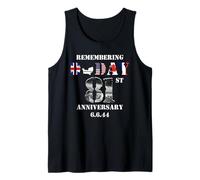 81 aniversario del Día D 1944 6 de junio Veterano conmemorativo de la Segunda Guerra Mundial Camiseta sin Mangas