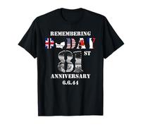 81 aniversario del Día D 1944 6 de junio Veterano conmemorativo de la Segunda Guerra Mundial Camiseta