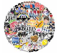 81 calcomanías grandes de The Beatle para laptop, calcomanías clásicas de rock, calcomanías de banda, paquete de calcomanías de banda de rock, mercancía de los Beatle, regalos de Beatle, póster de