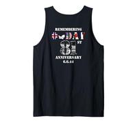 81 del Día D 1944 6 de junio de la Segunda Guerra Mundial Memorial Veterano ARTE EN LA ESPALDA Camiseta sin Mangas