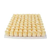 81 piezas gradiente rosa, baño flores jabón perfumado flor baño, jabón de baño perfumado hecho a mano rosa flor pétalos boda (J)