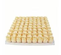 81 piezas gradiente rosa, baño flores jabón perfumado flor baño, jabón de baño perfumado hecho a mano rosa flor pétalos boda (D)