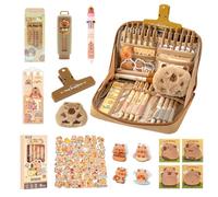 81 Piezas Set de Papelería, Estuche Kawaii, Material Escolar y Papeleria, Lindo Juego de Papelería para Oficina/Escuela/Estudiantes/Niños