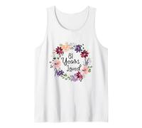 81 Years Loved Floral 81th Birthday Women 81 Years Loved Camiseta sin Mangas
