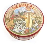 810 g CIALDE DI MONTECATINI TERME TRADICIONAL RECETA ALMENDRAS WAFFLE FRIABLE WAFER DESIDERI Caja de lata