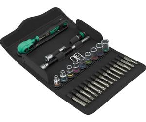 8100 SA 15 Juego de carraca Zyklop Comfort, con palanca de conmutación, con arrastre de 1/4", en pulgadas, 28 piezas
