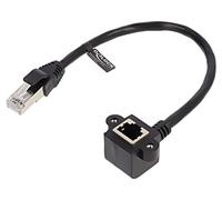 81040 Extensión Ethernet F/UTP Cat: 6 0,25m PVC negro 26AWG DELOCK