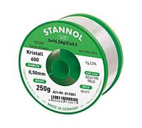 811001 alambre de soldadura Sn965Ag30Cu05 05mm 250g sin plomo 25% STANNOL