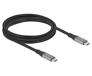 81192 Cable Bidireccional USB C Plug, ambos lados dorado 2m DELOCK
