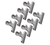812 clips metálicos de acero inoxidable para bolsas de patatas fritas con resorte elástico, selladores de bolsas de alimentos de cocina para aperitivos, café, pan y más (8 piezas)