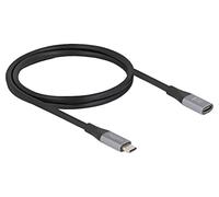 81201 Cable Bidireccional USB C Hembra,USB C Enchufe Dorado 1m DELOCK
