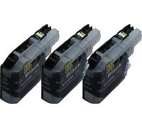 81238-Start - 3 XL Tintenpatronen kompatibel zu Brother LC-123BK LC123BK LC123 LC-123 Negro - Druckerpatronen mit hoher Reichweite