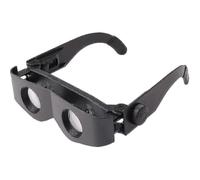 (814) Binoculares manos libres, gafas con enfoque ajustable ABS, lupa telescópica.