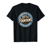 816 es la Ciudad de Las Fuentes | Vintage Kansas City Missouri Camiseta