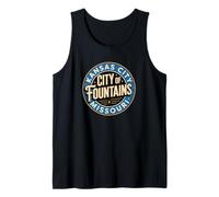 816 es la Ciudad de Las Fuentes | Vintage Kansas City Missouri Camiseta sin Mangas