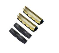 8173-700 Reemplazo De Afeitadora De Láminas Cortador De Lámina De Oro De Titanio Juego De Cabezales De Cuchilla De Red Serie Afeitadora Vanish, Compatible Con La Serie Wahl 5 Star(Set B 8173)