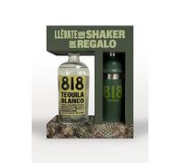 818 Tequila Blanco 100% Agave con Shaker de Regalo - Pack de 70 cl
