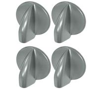8182050 - Perilla de repuesto para secadora Select para Hotpoint para secadoras Indesit Proline Creda, paquete de 4 perillas de control de plástico gris, pieza duradera para electrodomésticos