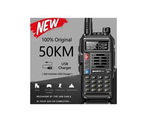 81f6f4 2021 NEW UV-S9 Plus Powerful Walkie-Talkie Radio Transceiver 10W 50km Long Range Portable for Black Euro-X