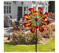 81in Hilanderos De Viento, LiquidacióN De JardíN Spinners Al Aire Libre, Viento De 360° con CinéTica Hilanderos De Viento para Despeje De Patios Y Jardines