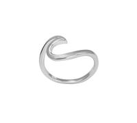 81stgeneration Anillo Plata de Ley Olas del Océano Mujer | Anillo Espiral Plata 925 | Diseño Simple Banda Ondulada Náutica | Joyas Surferas Inspiradas Océano | Accesorio Sirena | Anillos Apilables