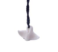 81stgeneration Colgante de Raya de Hueso Tallado a Mano | Joyería de Estilo Maorí | Collar Hawaiano Inspirado en el Océano | Collar de Pescado | Accesorios de Playa para Surfistas | Collares de Cordón