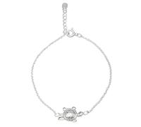 81stgeneration Pulsera Cadena Tipo Cable Dije Tortuga Plata de Ley 925 Mujer | Delicada Joyería Minimalista Diseño Sirena Marina | Regalo Amantes Naturaleza | Elegantes Pulseras Apilables Bohemias